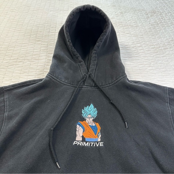 Primitive X Dragon Ball Z Super Embroidered Pullover Sweatshirt Hoodie Size Smal - Picture 11 of 13